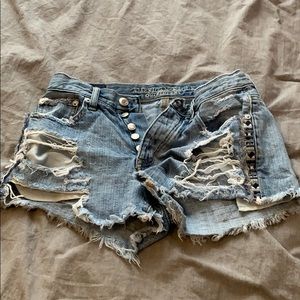 Ripped American Eagle Shorts